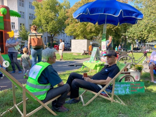 Die Bezirksgruppe beim 37. Friedenauer Herbstfest am 16. September 2023