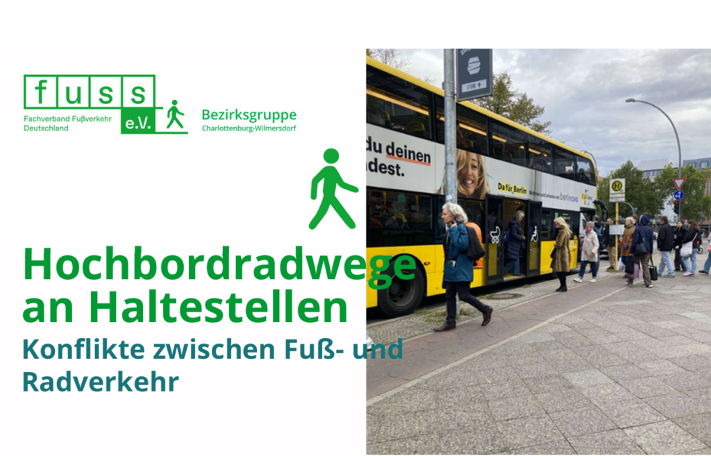 Hochbordradwege an Haltestellen: Konflikte zwischen Fuß- und Radverkehr im Fokus