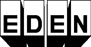 Logo des Cafe Eden mit Schatten