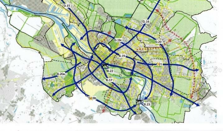 Karte der geplanten Radpremiumrouten in Bremen