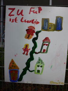 Kinderbild vom Schulweg