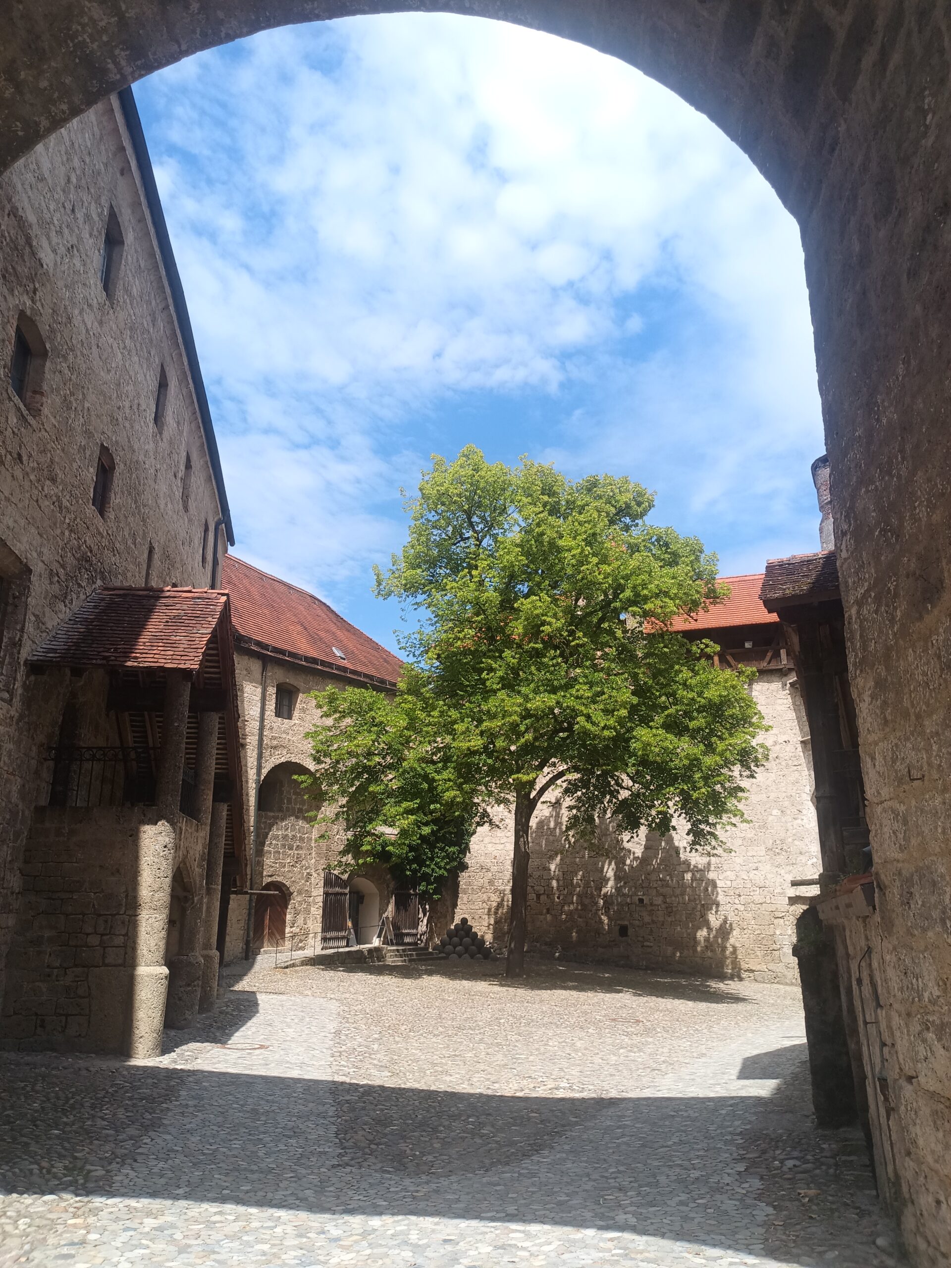 Die schöne Burganlage in Burghausen