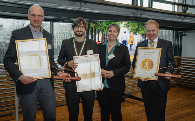 Gewinner des ersten Fußverkehrspreises