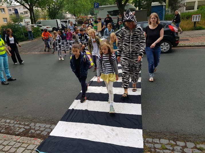 Zebrastreifen-Aktion in Bremen