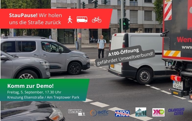 Demo: StauPause auf der A100