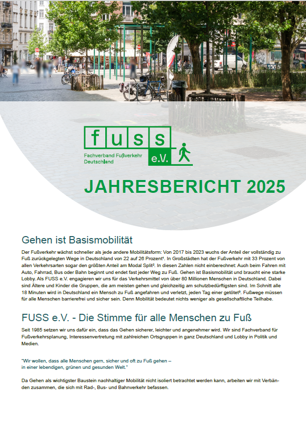Cover Jahresbericht 2025 FUSS e.V.